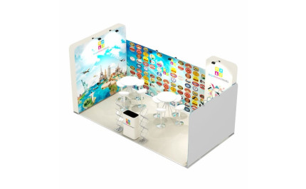 3x6-1A Travel Agency Exhibition stand