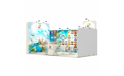 3x6-1A Travel Agency Exhibition stand