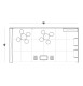 3x6-1A Travel Agency Exhibition stand - Floorplan