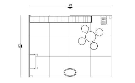 3x4-2E Medical Equipment Exhibition stand - Floorplan