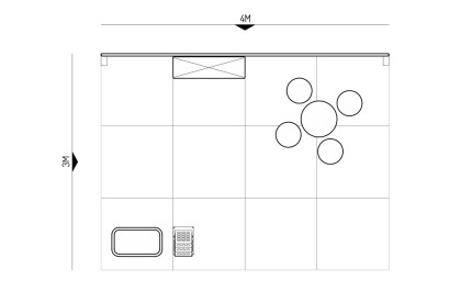 3x4-3C Home Appliances Exhibition stand - Floorplan